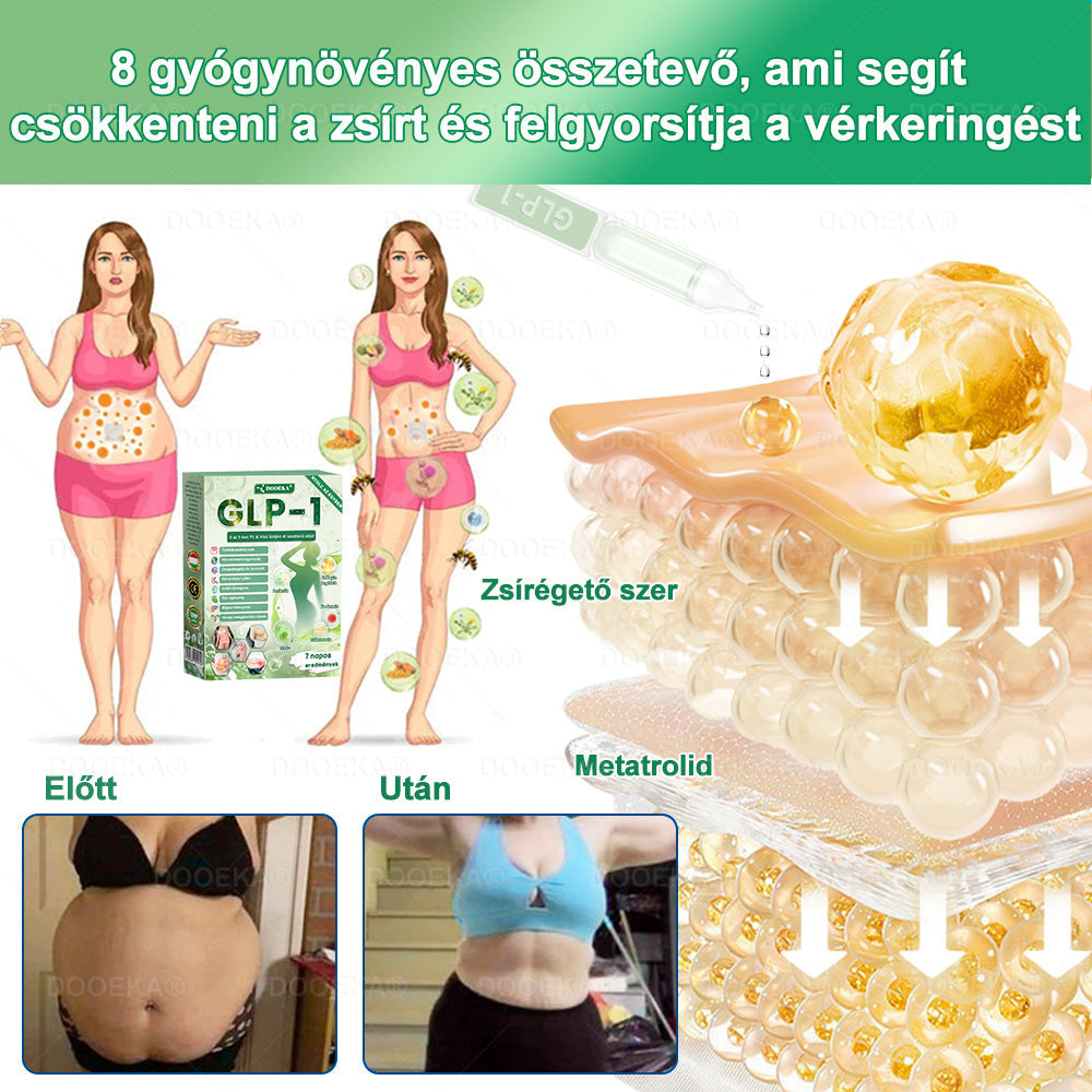 🏥DOOEKA® GLP-1 8 az 1-ben Fit & Vital Szájon át szedhető oldat – Napi egyszer, 7 nap alatt látható változás / Elhízás, szív- és érrendszeri egészség, cukorbetegség, alvási apnoe, bélrendszer egészsége, ízületi problémák és még sok más esetén